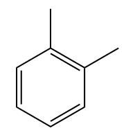 Struktur brukt i nomenklaturen til hydrokarbonet 1,2-dimetylbenzenortodimetylbenzen-dimetylbenzen, en aromatisk.