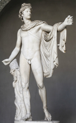 statue of the god Apollo