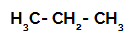 Structural formula of propane