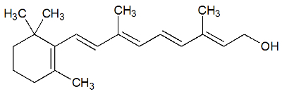 Chemical Structure of Retinol