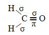 Structuurformule van formaldehyde