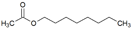 Chemická štruktúra oktylacetátu