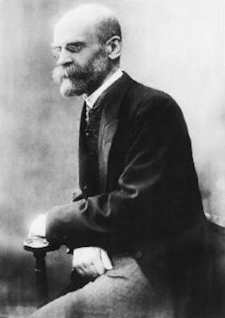 Émile Durkheim, the first sociologist.