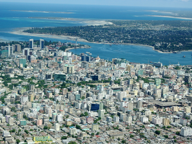 Vedere aeriană a orașului Dar es Salaam, Tanzania