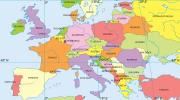 Europa: alt om, geografiske aspekter og kort