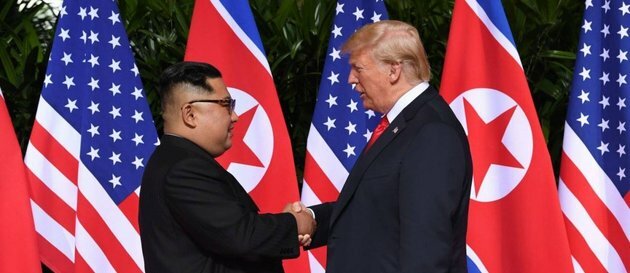 Trump and Kim Jong meeting