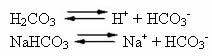 Equilibrium reactions in buffer solution
