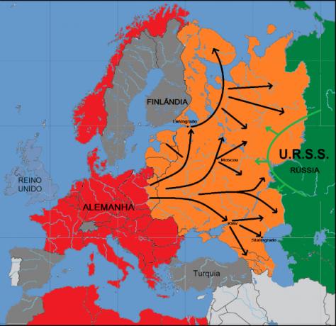 Mapa bitwy pod Stalingradem