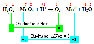 Oxidizing hydrogen peroxide and acting as a reducing agent