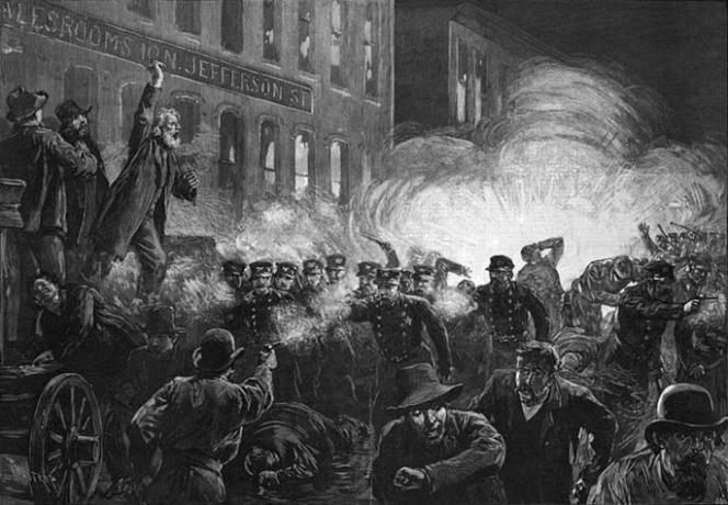 Zastoupení Haymarketského povstání v Chicagu