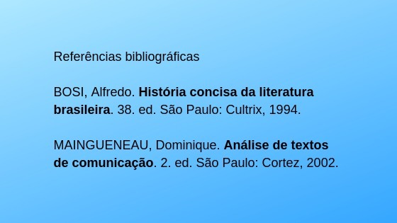 Example bibliographic reference (alphabetical system)