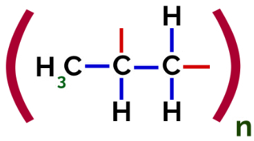 Repræsentation af PP-polymer 
