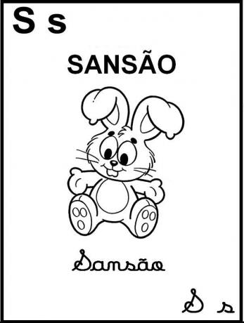 Ilustrovaná abeceda Turma da Mônica - písmeno S.