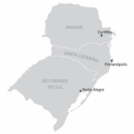 Regiunea de Sud: hartă, state, capitale, date generale