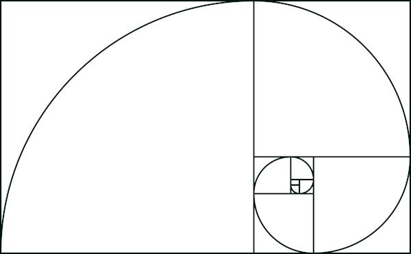Når rektanglet er gyldent, er forholdet mellem dets sider fra 1 til cirka 1.618, og nærmer sig det irrationelle tal Φ = 1.61803398875 ...