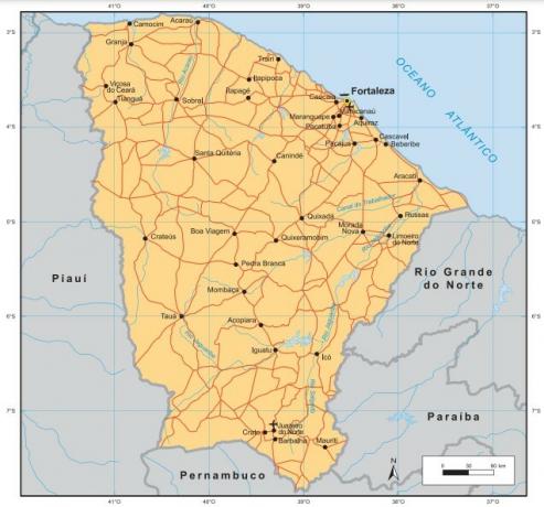 Ceará: πρωτεύουσα, χάρτης, σημαία, οικονομία, ιστορία
