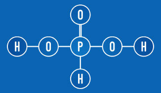 Kyselina fosforečná má dva ionizovateľné vodíky (skupina OH)