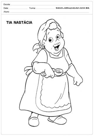 Monteiro Activity - Coloring - Aunt Nastácia