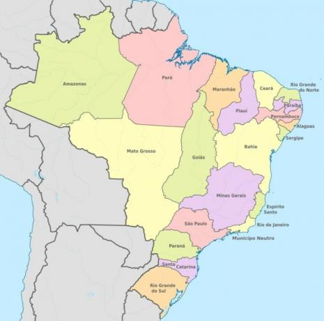Περιφερειακή διαίρεση της Βραζιλίας