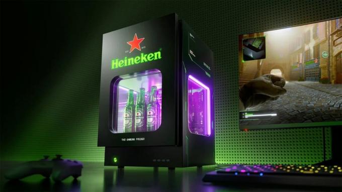 Innovatie: Heineken lanceert 'gamerkoelkast' die je pc koelt en bier koelt