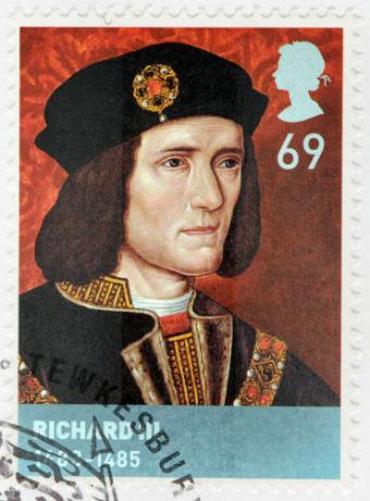 リチャード3世は、甥を投獄した後、1483年に英国の王位に就きました。*