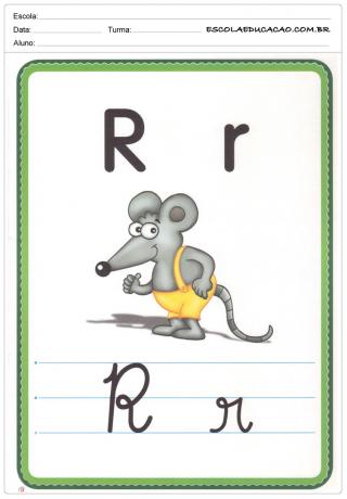 Alfabet Ilustrowany - Litera R