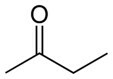 Butanone structural formula