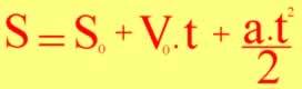 معادلة فضاءات MUV بالساعة 