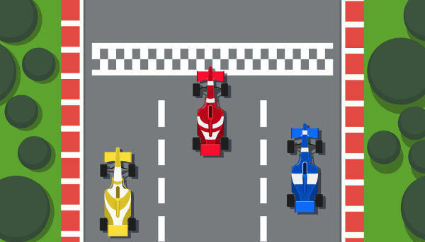 Într-un tur complet, viteza medie a mașinilor de Formula 1 este egală cu zero.