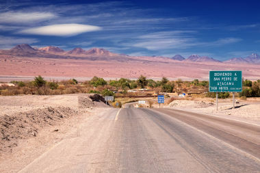 Toegang tot de stad São Pedro do Atacama
