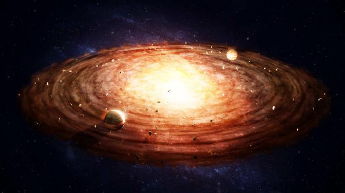 多くの理論は、太陽系が星雲の崩壊から形成されたことを示唆しています。