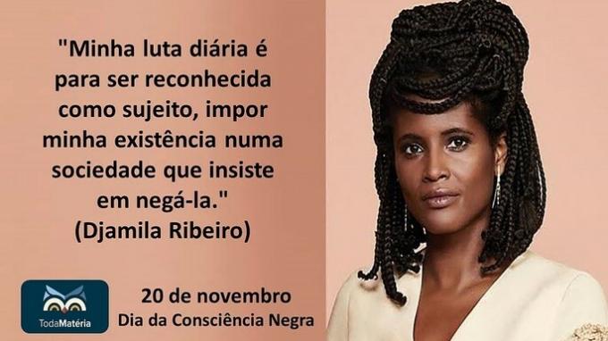 Djamila Ribeiro-setning for svart bevissthet