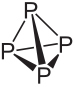 Tetrahedral molecule formed by phosphorus atoms