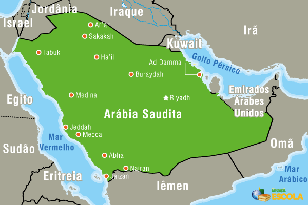 Saudi Arabia: capital, map, flag, culture