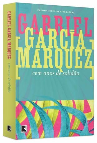 Grupo Editorial Record에서 출판 한 Gabriel García Márquez의 책 100 년의 고독의 표지. [1]