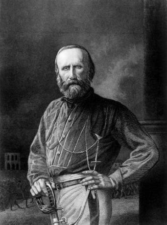 Giuseppe Garibaldi byl jedním z velkých jmen války ve Farraposu a měl výraznou roli při založení Julianské republiky v roce 1839.