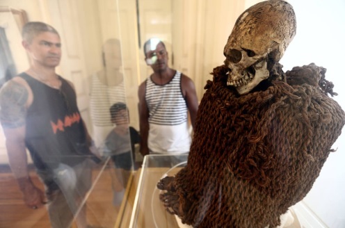 Mumificeret lig af en Aymara-indianer