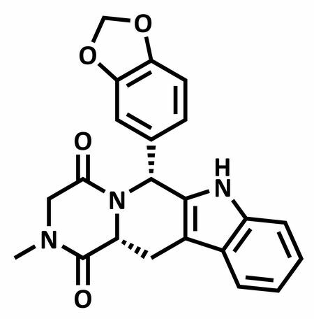 Structural formula of Cialis active ingredient