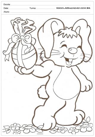 Easter Coloring Pages - Easter Bunny