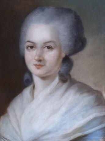 Olympes de Gouges (1748-1793), 프랑스 페미니스트, 참정권 및 폐지 론자.