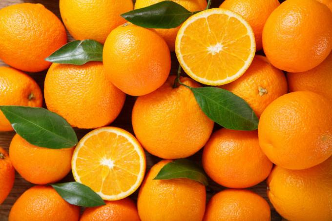 Appelsiner, rik på næringsstoffer vitaminer.