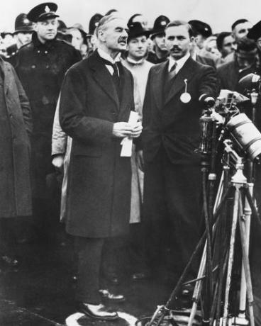 On September 3, 1939, British Prime Minister Neville Chamberlain declared war on Germany.