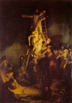 La discesa della croce di Rembrandt