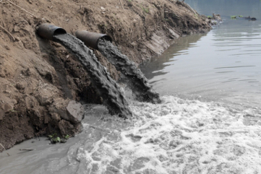 L'inquinamento dei corsi d'acqua causa problemi ambientali
