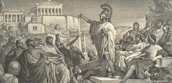 Atena: nastanak, Atena X Sparta, zlatno doba