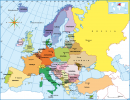 Európskych krajín a ich hlavných miest