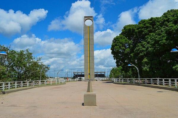 Marco Zero Monument in Macapá, which marks the passage of the 0º parallel (Equator Line).