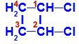 1,2-dichlorciklobutano struktūrinė formulė