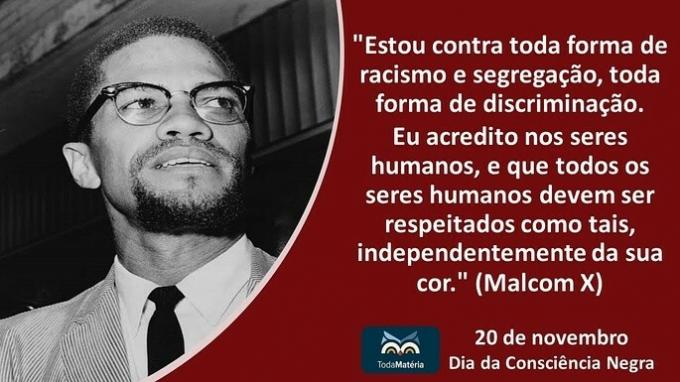 Malcolm X-setning for svart bevissthet