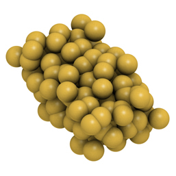 Sulfur crystal structure (S8)